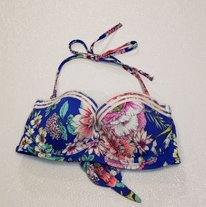 Shade & Shore Floral Bikini Top 34C